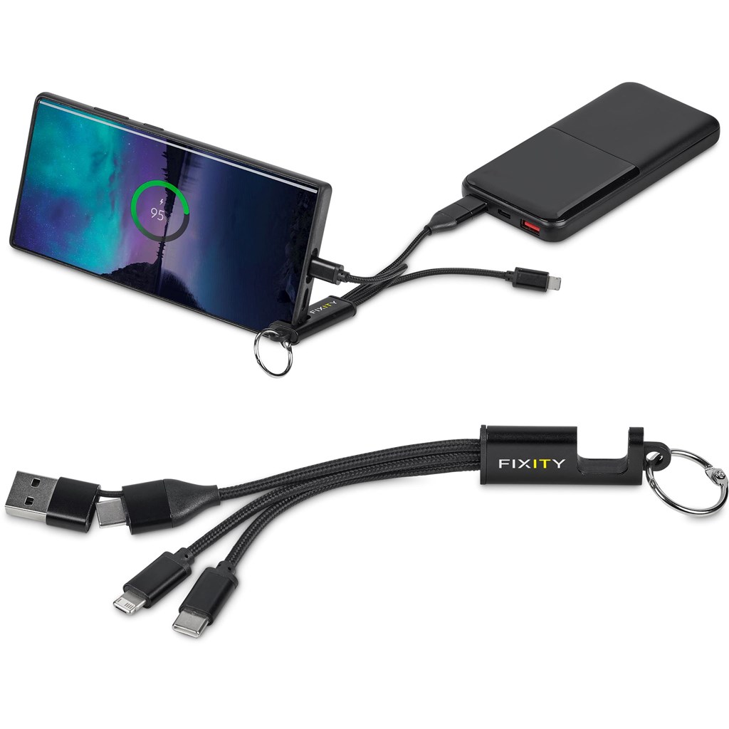 [MT-AM-445-B] Altitude Furban 4-in-1 Charging Cable with Phone Stand