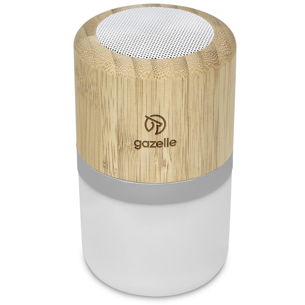 [MT-OK-398-B] Okiyo Heiwa Bamboo Bluetooth Speaker & Night Light