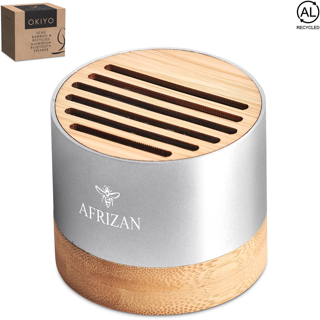 [MT-OK-451-B] Okiyo Utau Bamboo & Recycled Aluminium Bluetooth Speaker