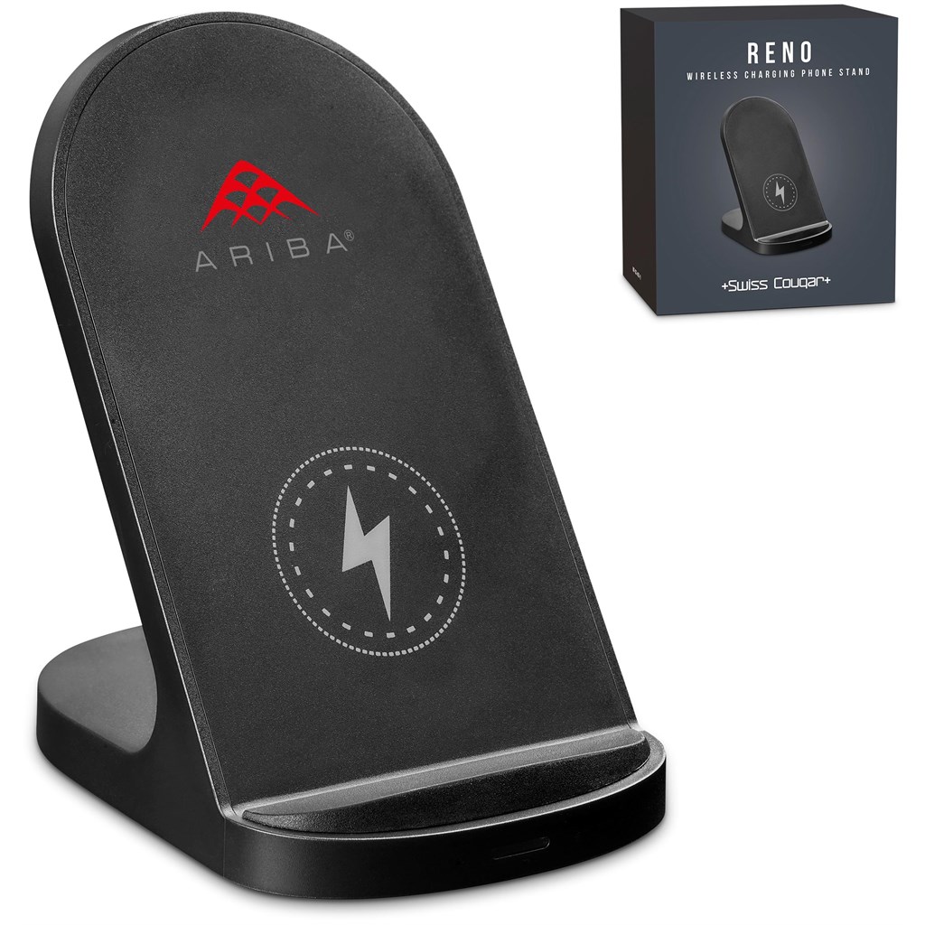 [MT-SC-407-B] Swiss Cougar Reno Wireless Charging Phone Stand