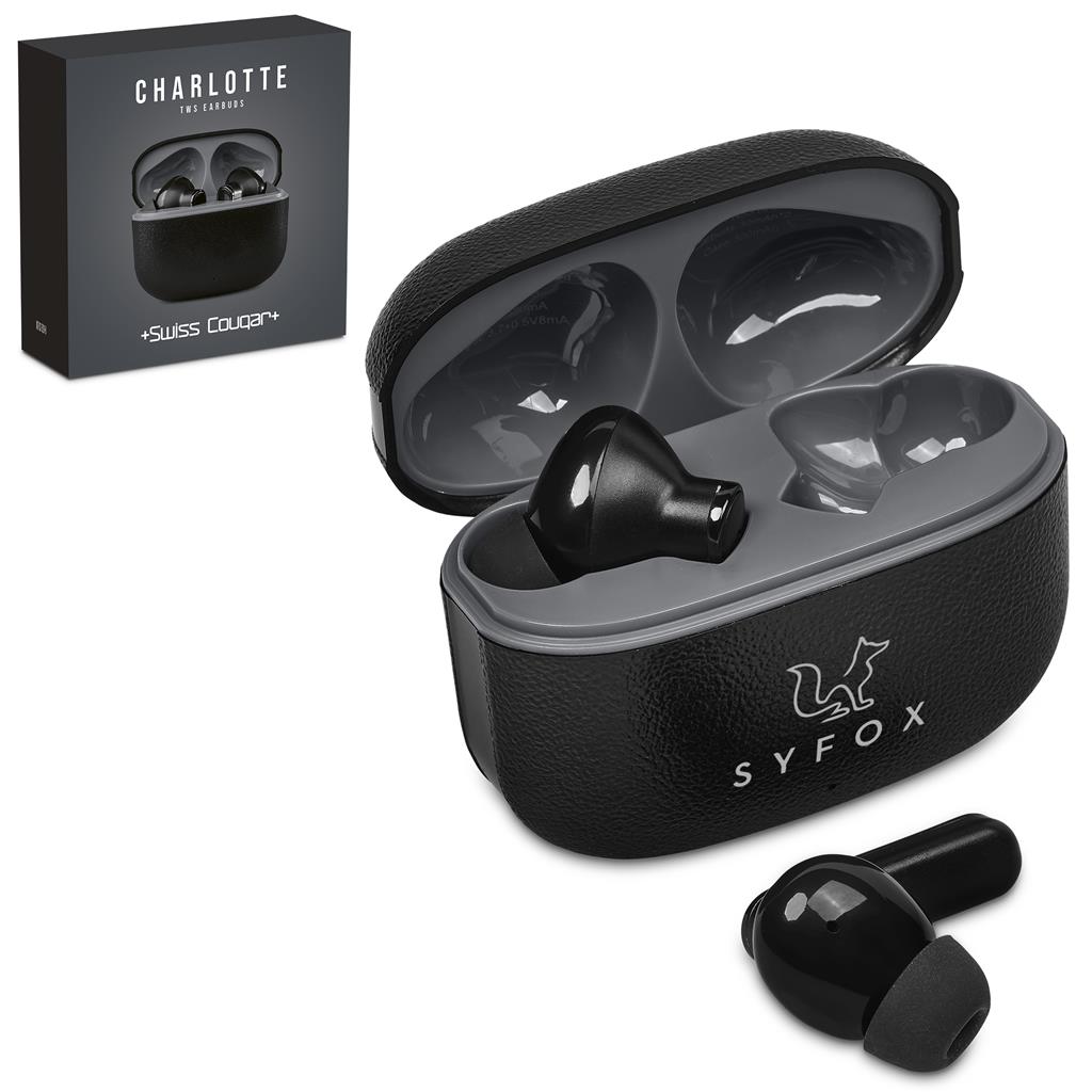 [MT-SC-520-B] Swiss Cougar Charlotte TWS Earbuds