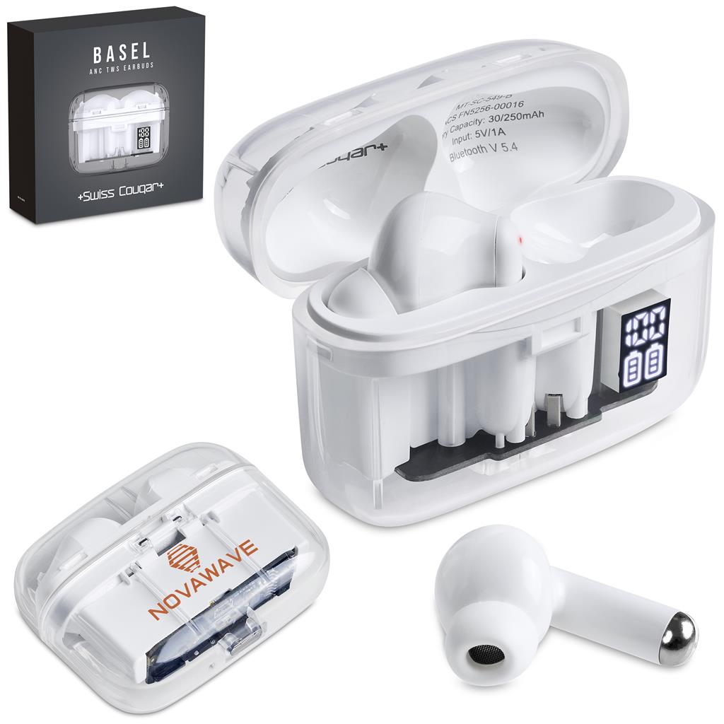 [MT-SC-549-B] Swiss Cougar Basel Active Noise Cancelling TWS Earbuds