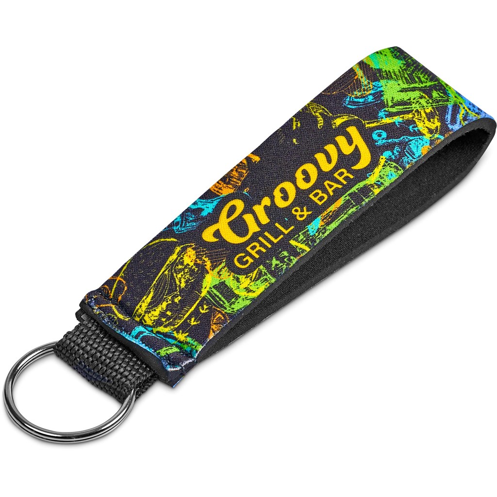[SB-HP-153-G] Pre-Printed Sample Hoppla Two Ocean Neoprene Wrist Keyring