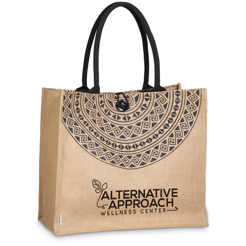 [BAG-4690] Okiyo Kashira Jute Tote