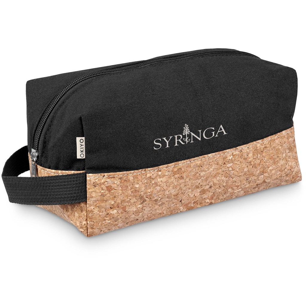 [TB-4315] Okiyo Koruku Cork & Cotton Toiletry Bag