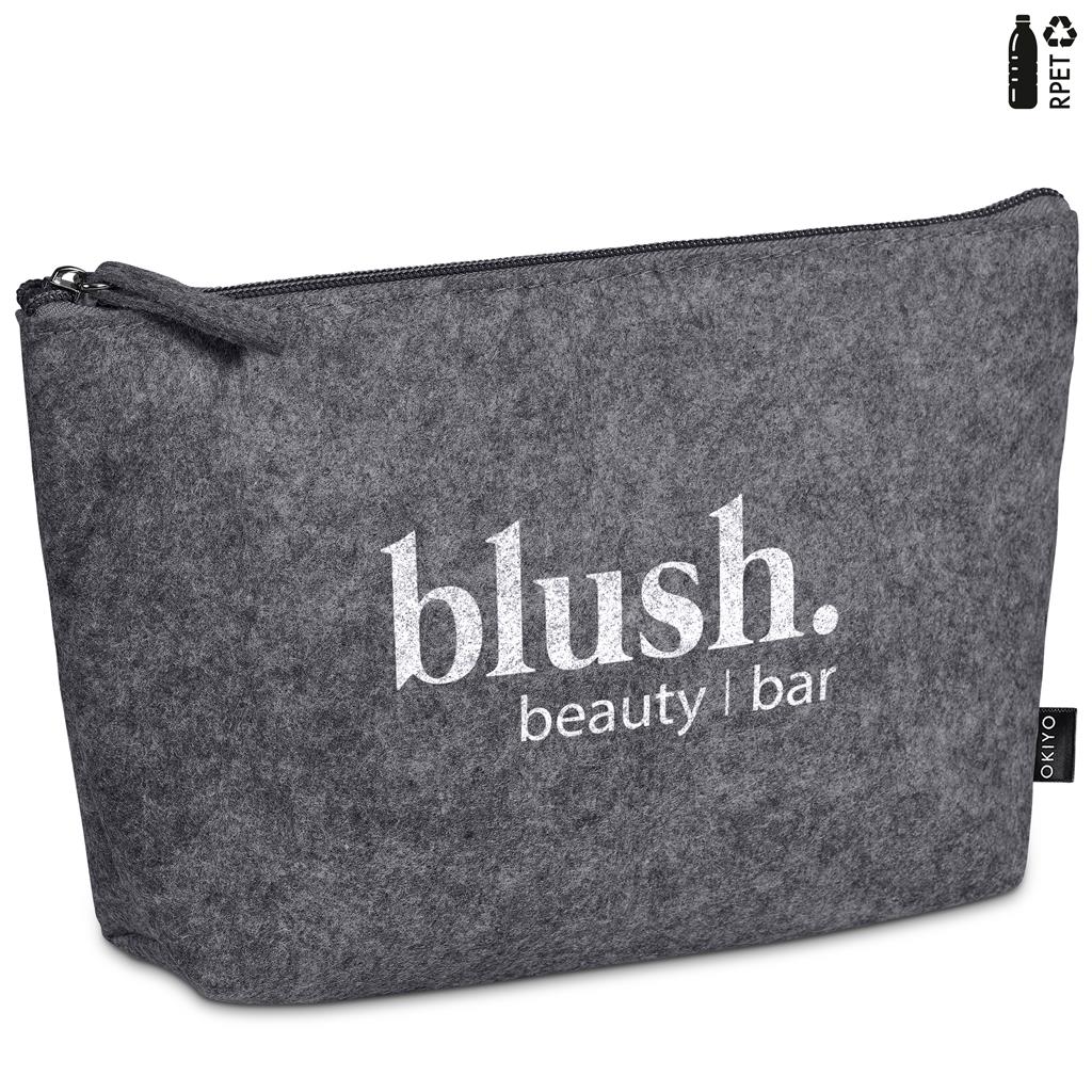 [BG-OK-426-B] Okiyo Kesho Recycled PET Felt Mini Cosmetic Bag