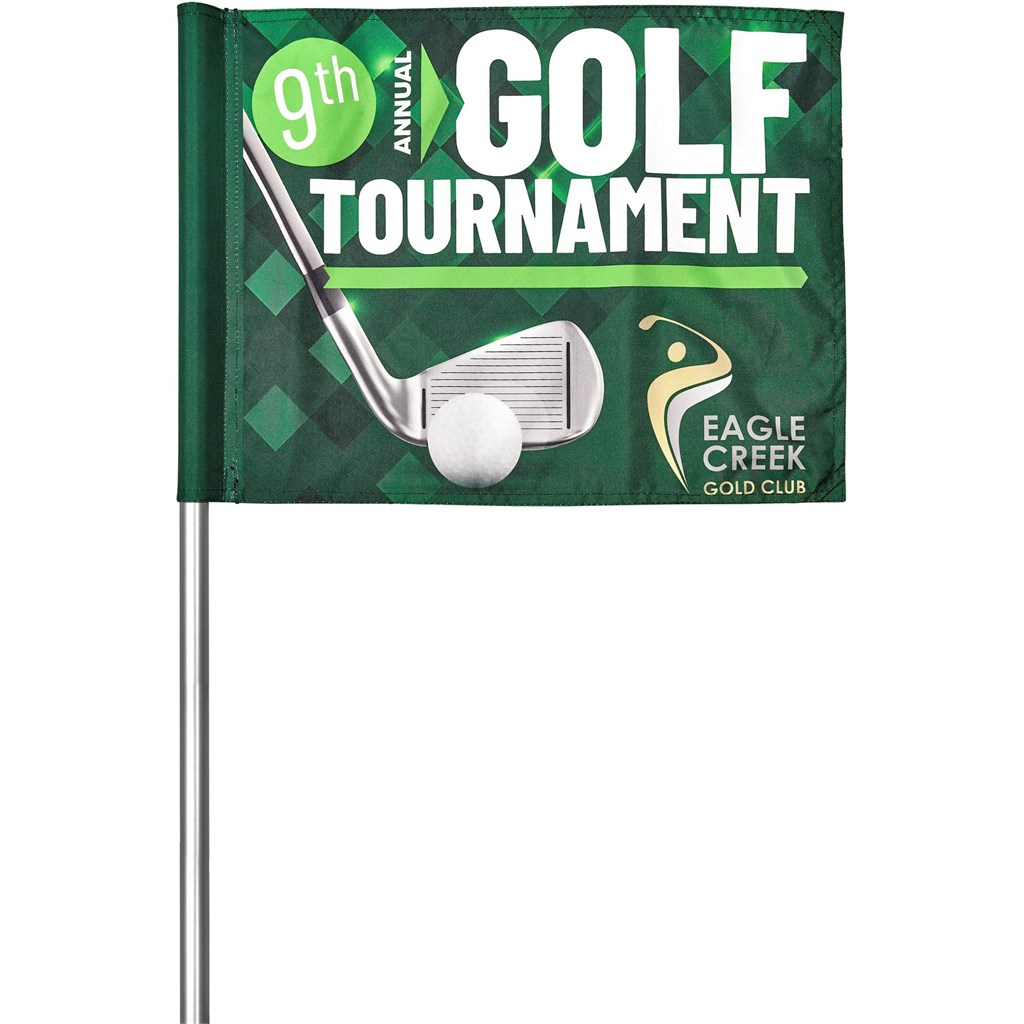 [SG-HP-87-G] Pre-Production Sample Hoppla Tournament Golf Flag
