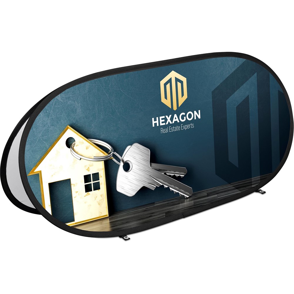 [VI-AM-210-D] Sublimated Pop-Up 1.6m x 0.72m