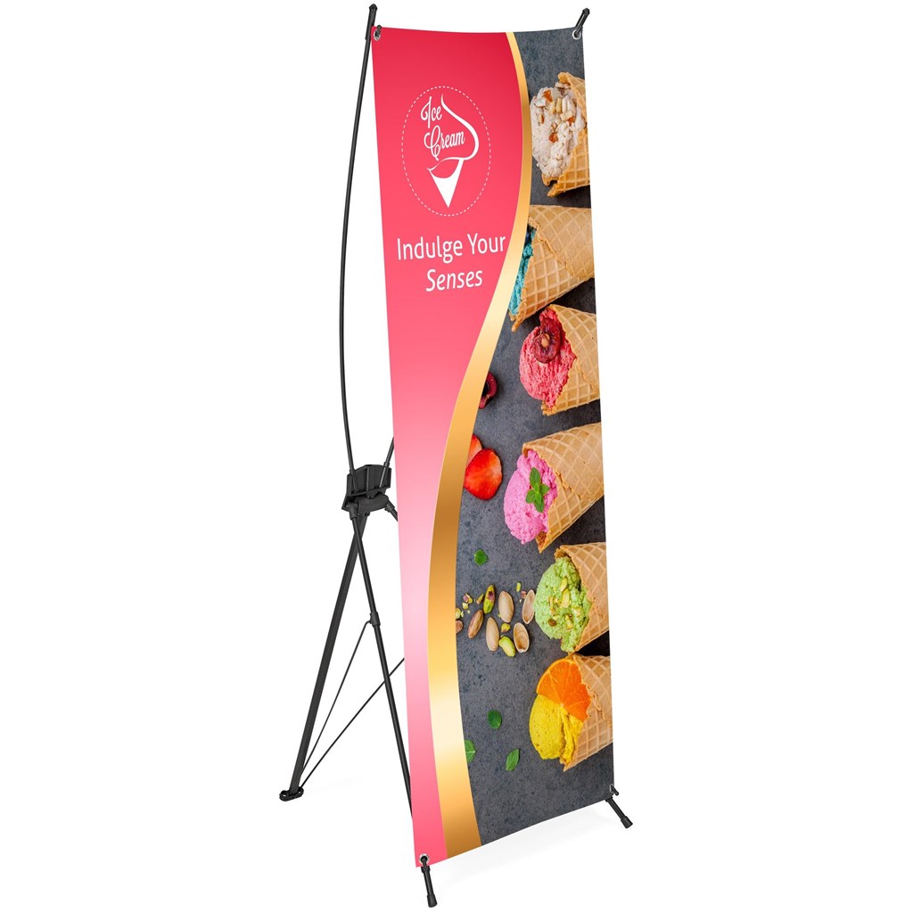 [DISPLAY-6000] Champion Layflat PVC X-Banner 60cm x 160cm