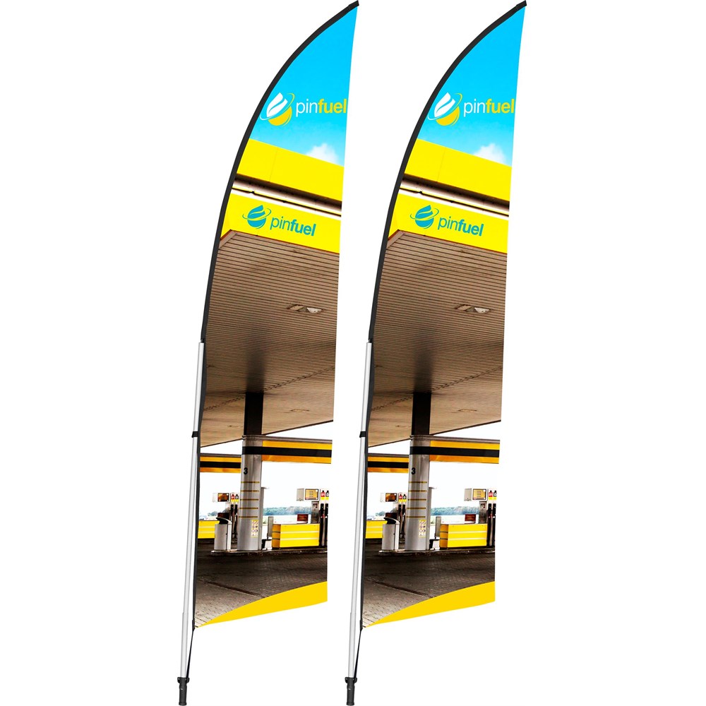 [DISPLAY-7022] Legend 2m Arcfin Flying Banner (Set of 2)
