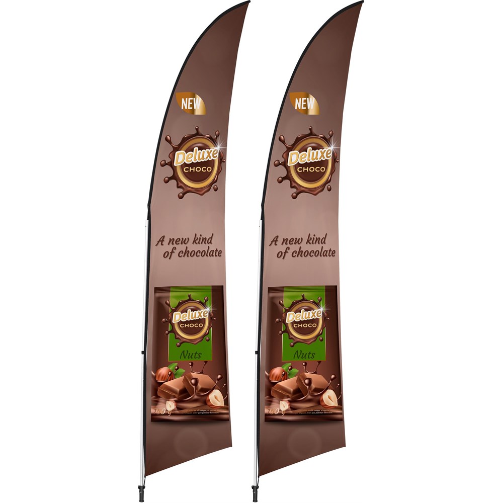 [DISPLAY-7023] Legend 3m Arcfin Flying Banner (Set of 2)