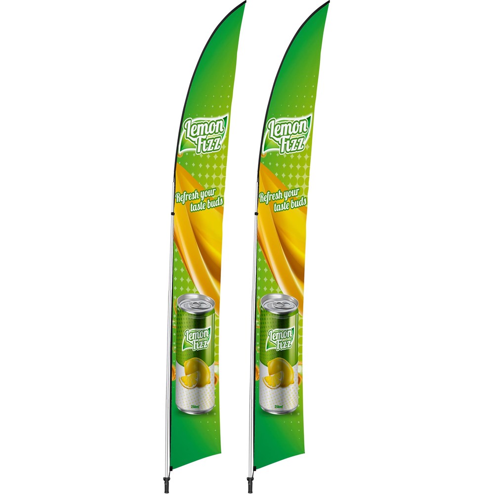 [DISPLAY-7024] Legend 4m Arcfin Flying Banner (Set of 2)