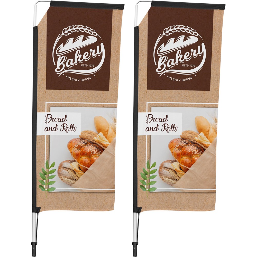 [DISPLAY-7042] Legend 2m Telescopic Flying Banner (Set of 2)