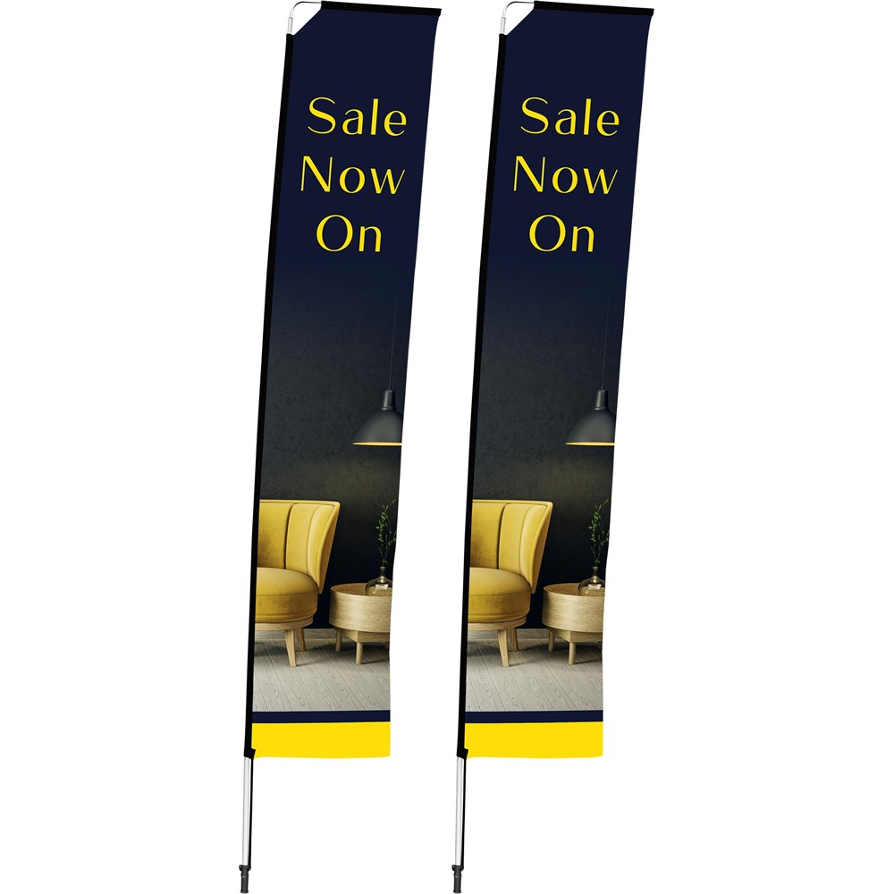 [DISPLAY-7044] Legend 4m Telescopic Flying Banner (Set of 2)