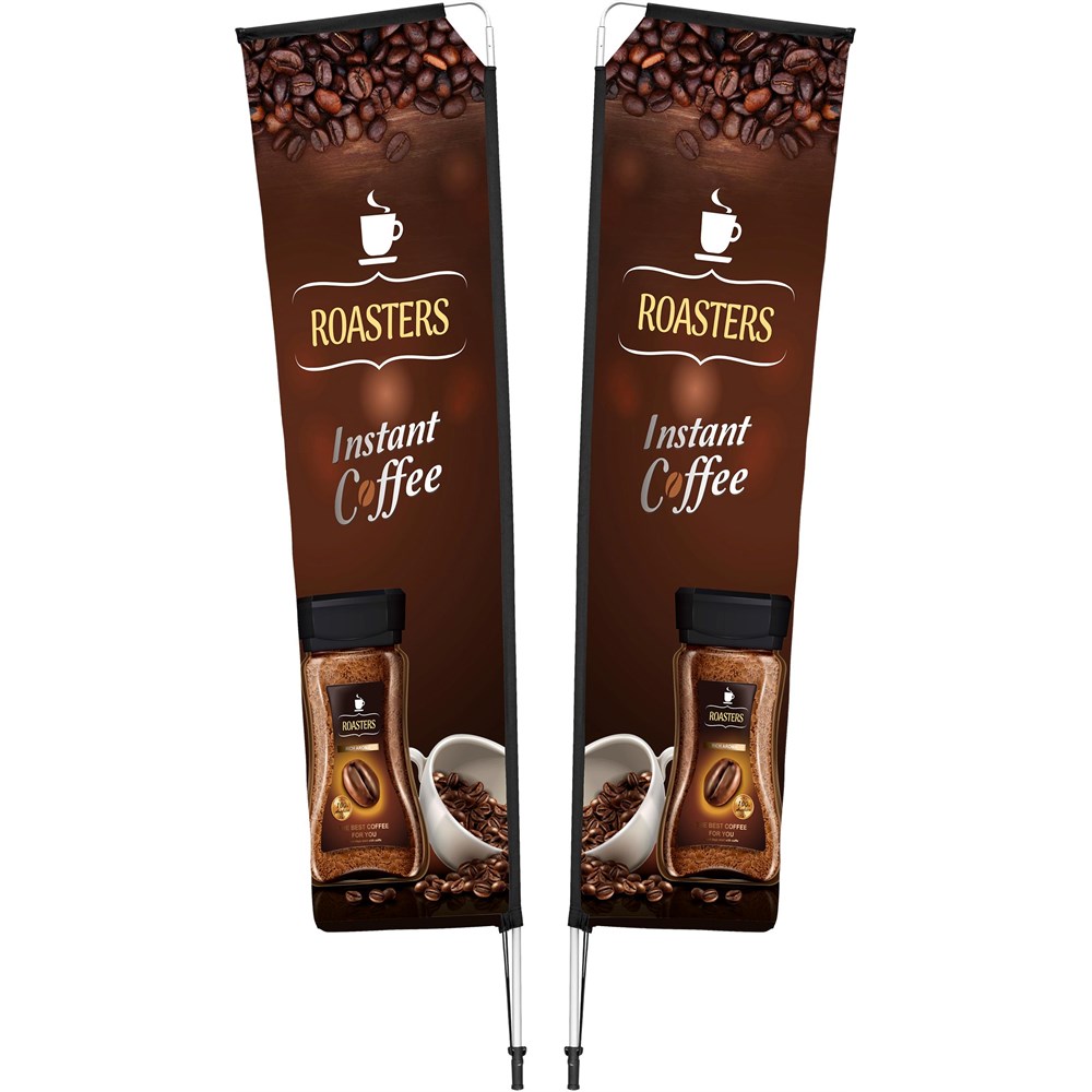[DISPLAY-7053] Legend 3M Sublimated Telescopic Double-Sided Flying Banner - 1 complete unit