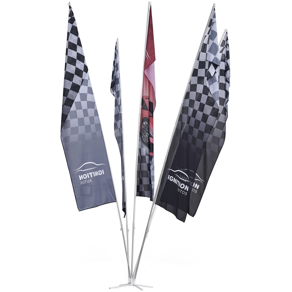 [DISPLAY-1030] Legend 5 Flag Fountain 6m Large (1m x 4m flags)
