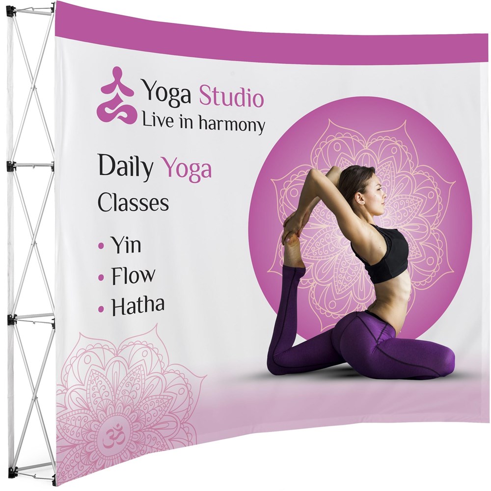 [DISPLAY-3010] Legend Curved Banner Wall 2.85m x 2.25m