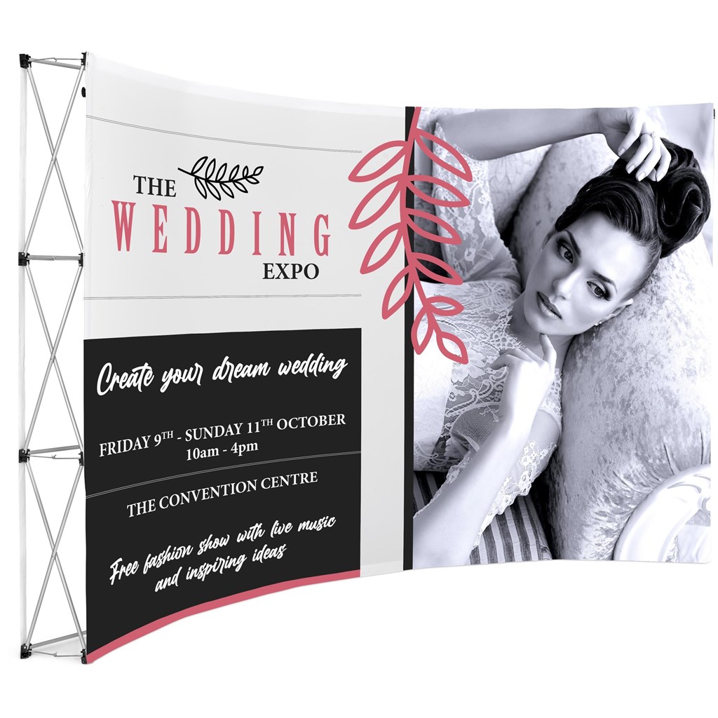[DISPLAY-3015] Legend Curved Banner Wall 3.5m x 2.25m