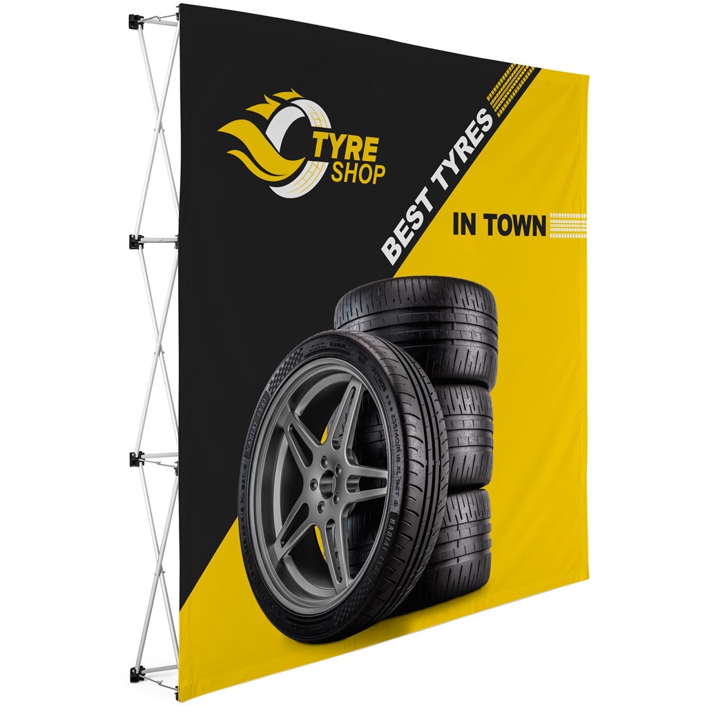 [DISPLAY-3055] Legend Straight Banner Wall 2.25m x 2.25m