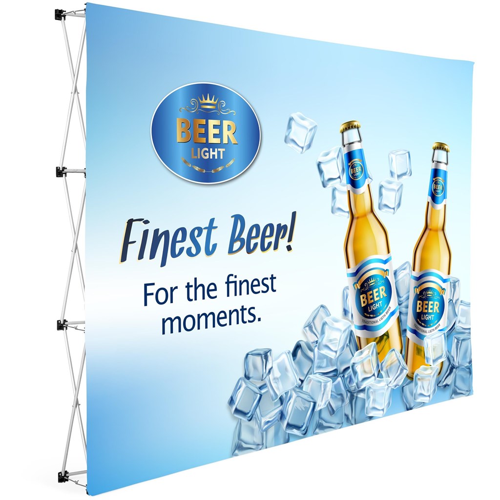 [DISPLAY-3060] Legend Straight Banner Wall 3m x 2.25m