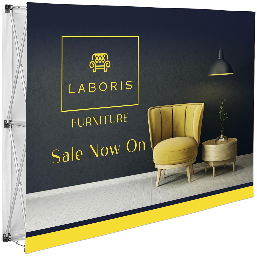 [DISPLAY-3075] Legend Double-Sided Straight Banner Wall 1.52m x 2.25m