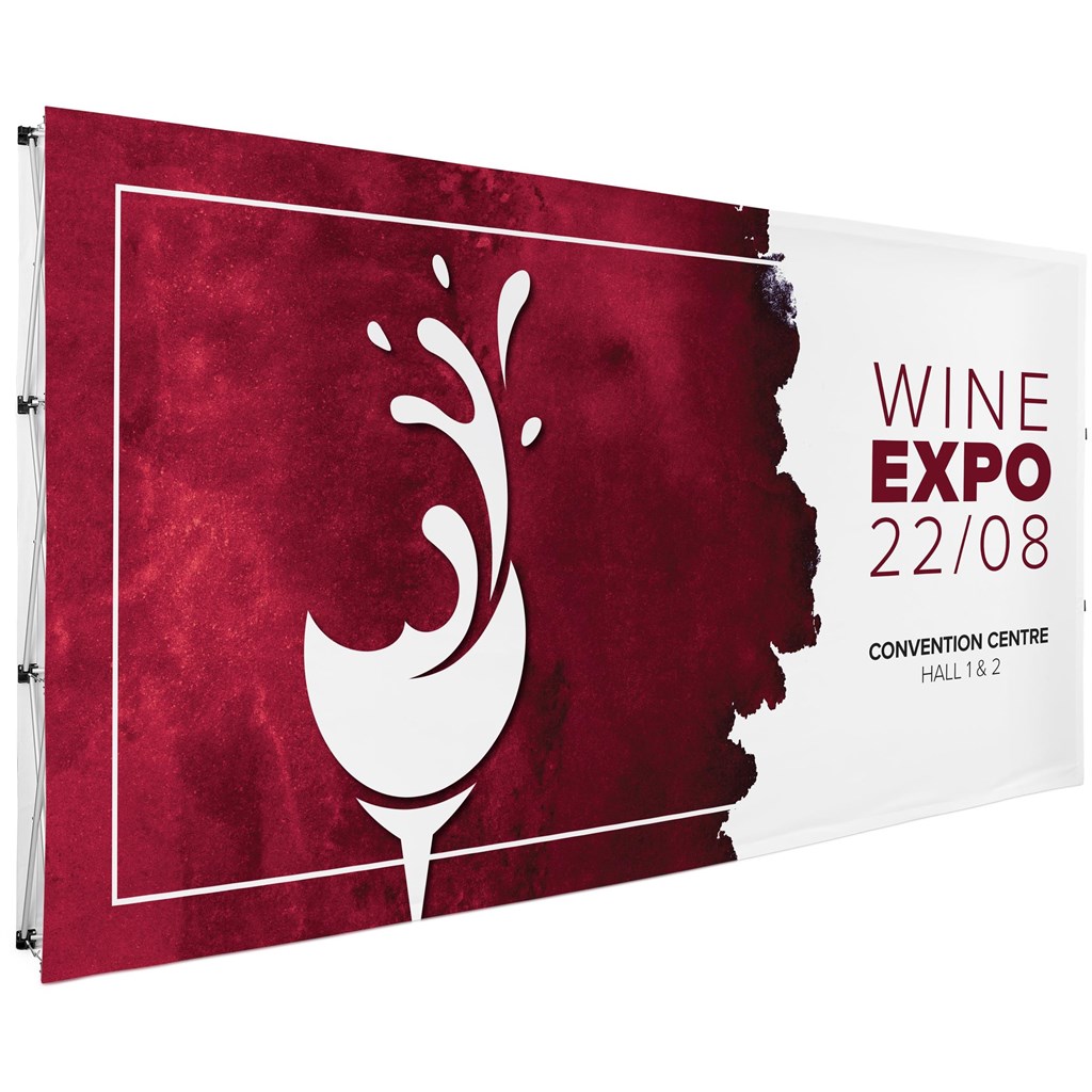 [DISPLAY-3095] Legend Double-Sided Straight Banner Wall 4.45m x 2.25m