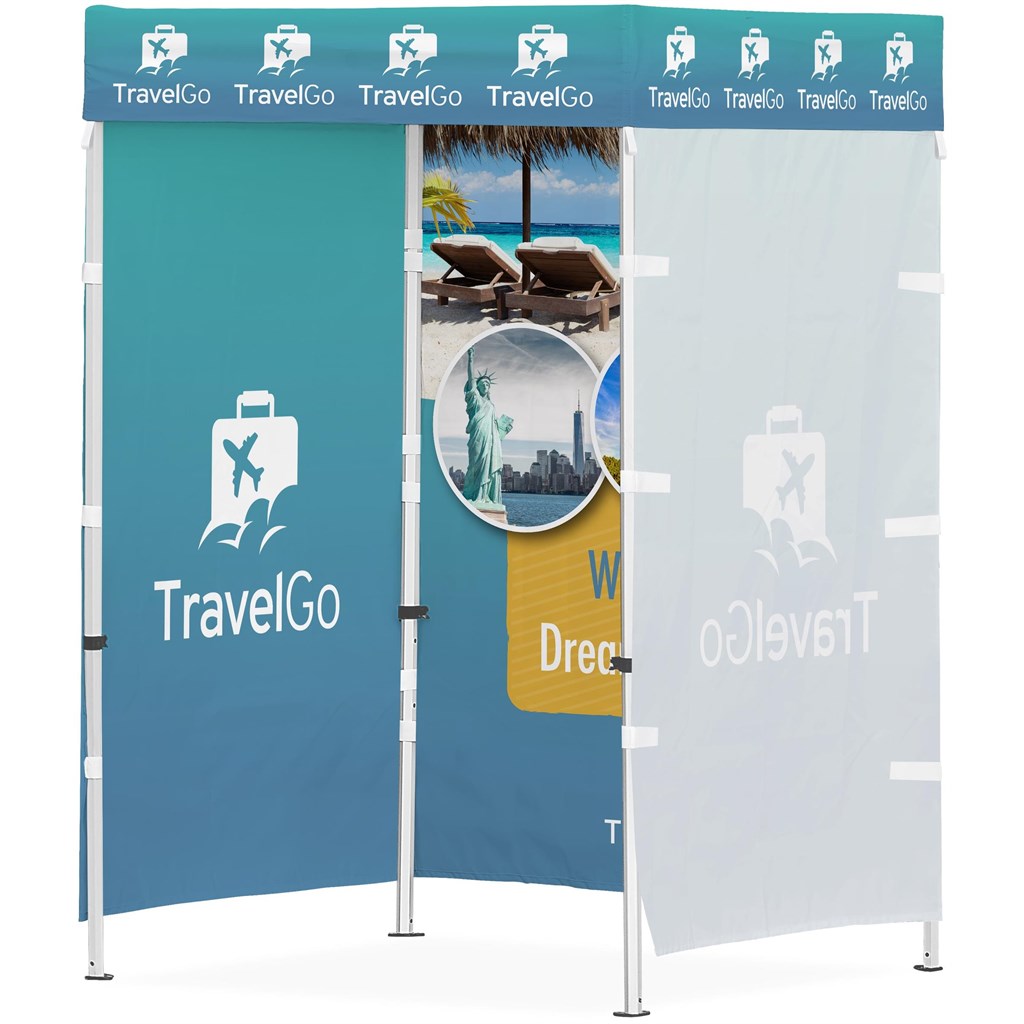 [DISPLAY-2026] Ovation Sublimated Gazebo 1.5m X 1.5m - 3 Full-Wall Skins