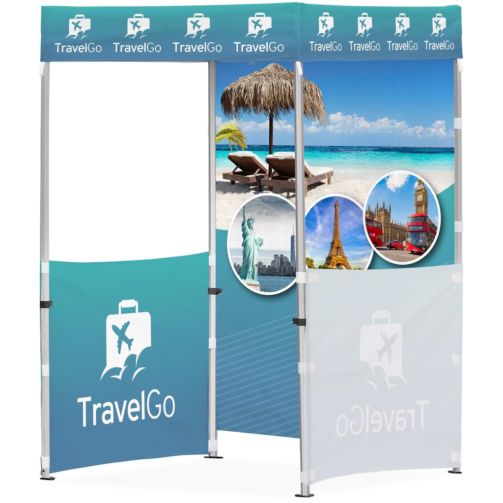 [DISPLAY-2036] Ovation Sublimated Gazebo 1.5m X 1.5m - 2 Half-Wall Skins - 1 Full-Wall Skin