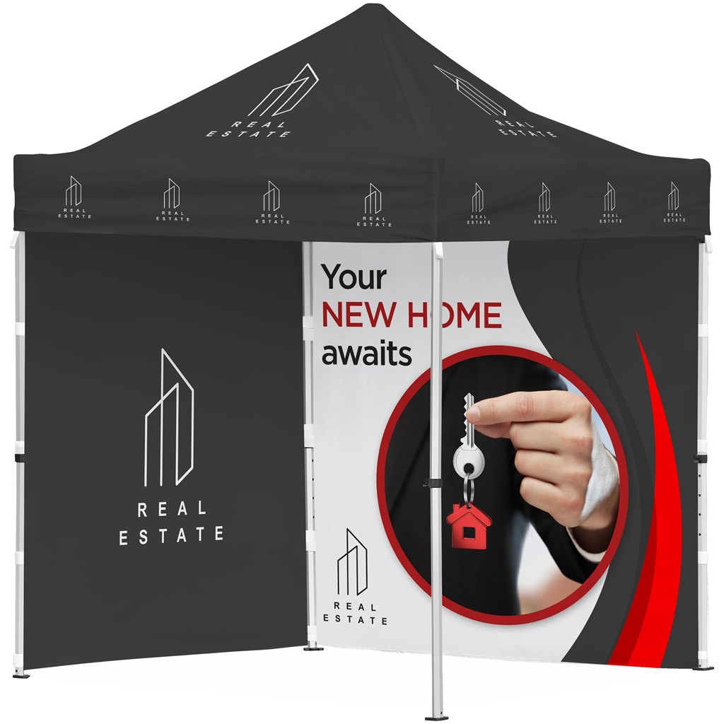 [DISPLAY-2144] Ovation Sublimated Gazebo 2m X 2m Petite Frame - 2 Full-Wall Skins