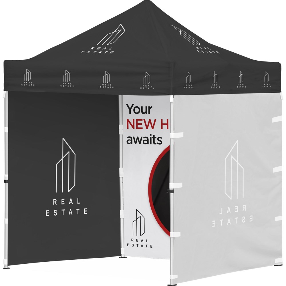 [DISPLAY-2145] Ovation Sublimated Gazebo 2m X 2m Petite Frame - 3 Full-Wall Skins
