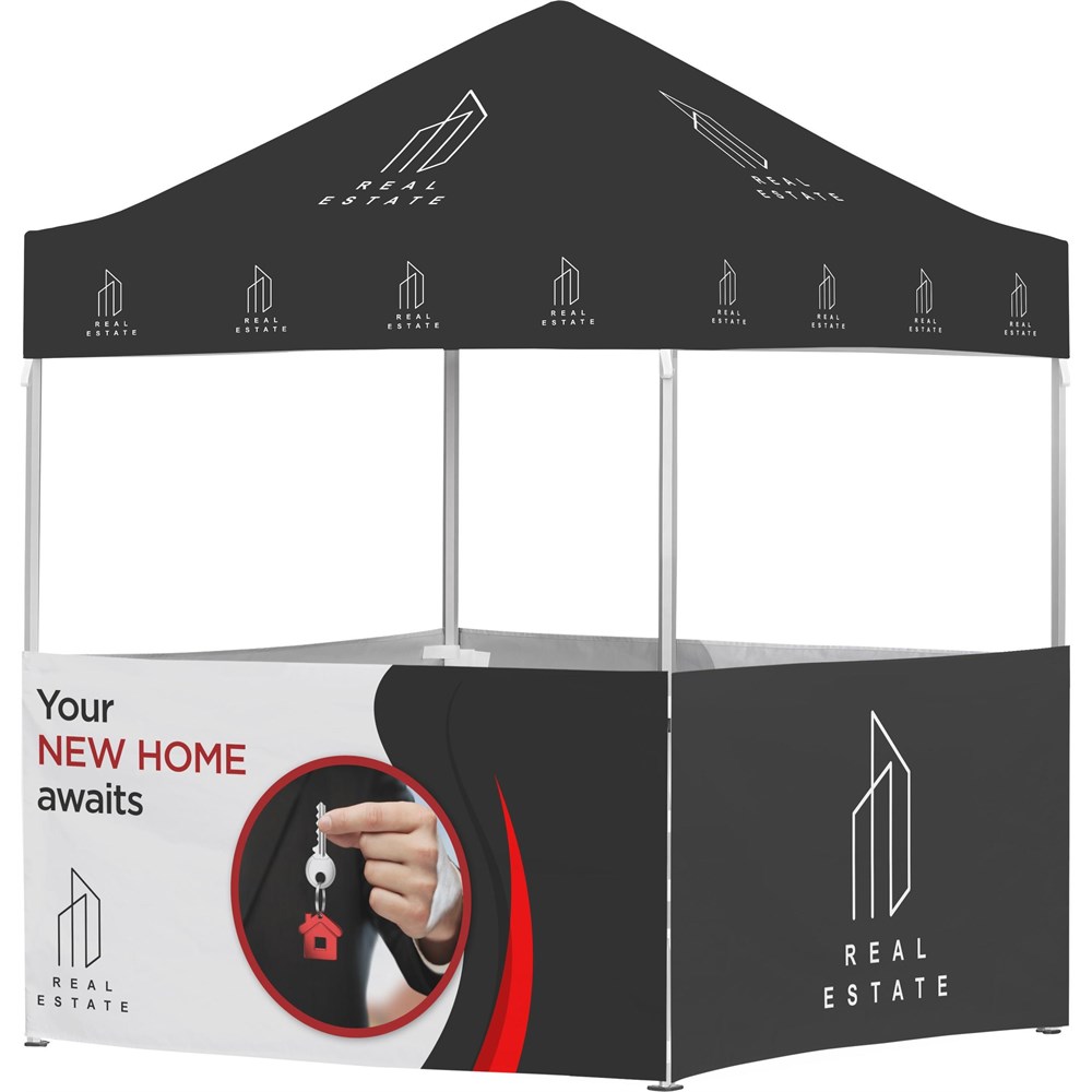 [DISPLAY-2152] Ovation Sublimated Gazebo 2m X 2m Petite Frame - 4 Half-Wall Skins