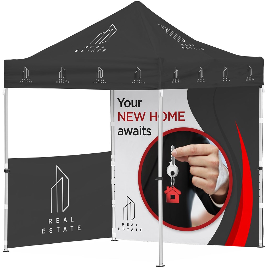 [DISPLAY-2154] Ovation Sublimated Gazebo 2m X 2m Petite Frame - 1 Half-Wall Skin - 1 Full-Wall Skin