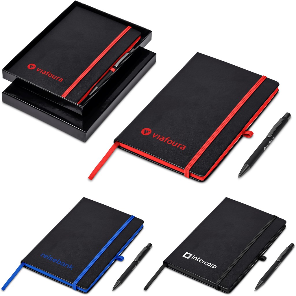 Altitude Carlton Notebook & Pen Set (BLACK)