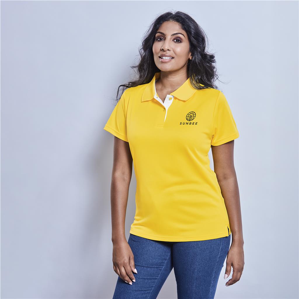 Ladies Tournament Golf Shirt (YELLOW, 2XL)