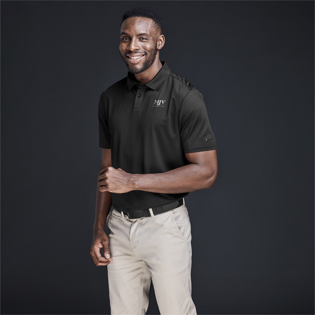 Mens Alex Varga Questana Seamless Golf Shirt (NAVY, 2XL)