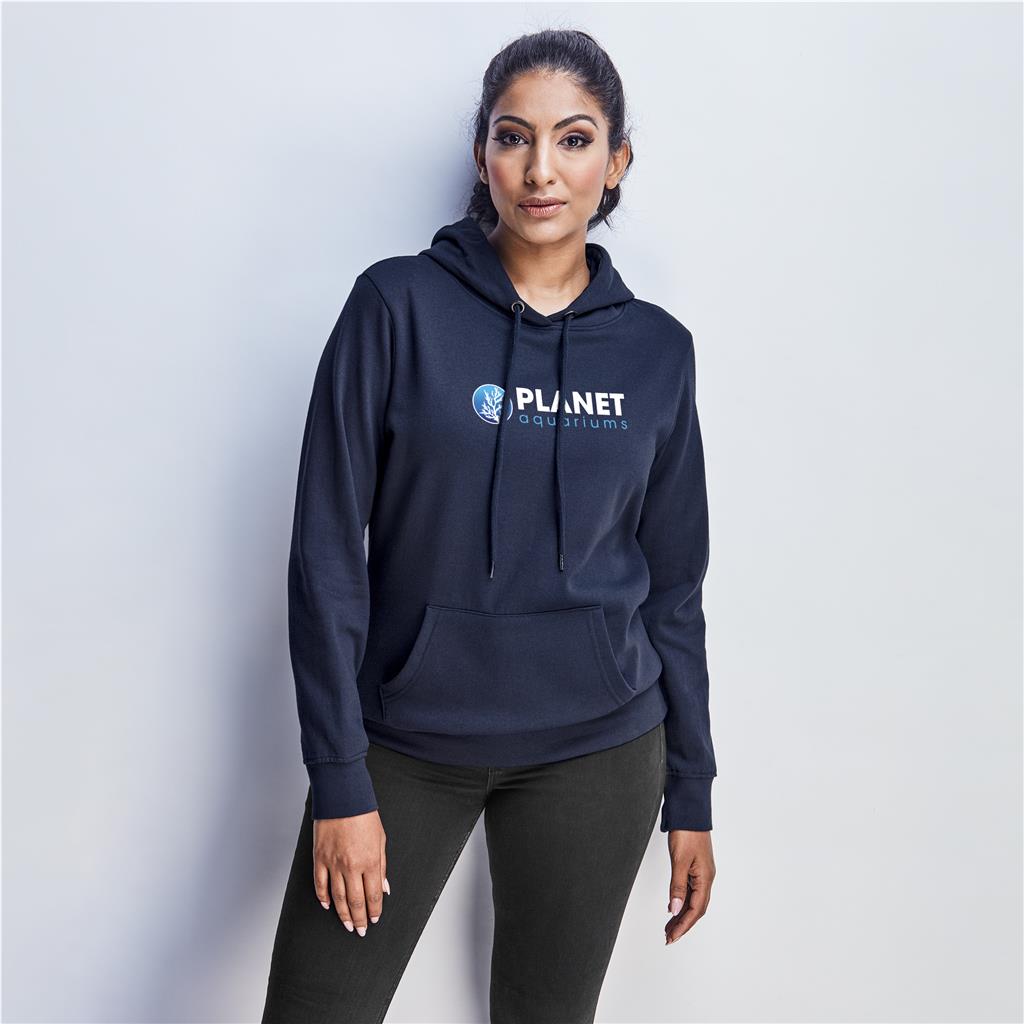 Ladies Okiyo Kaizen Eco Hooded Sweater (NAVY, 2XL)