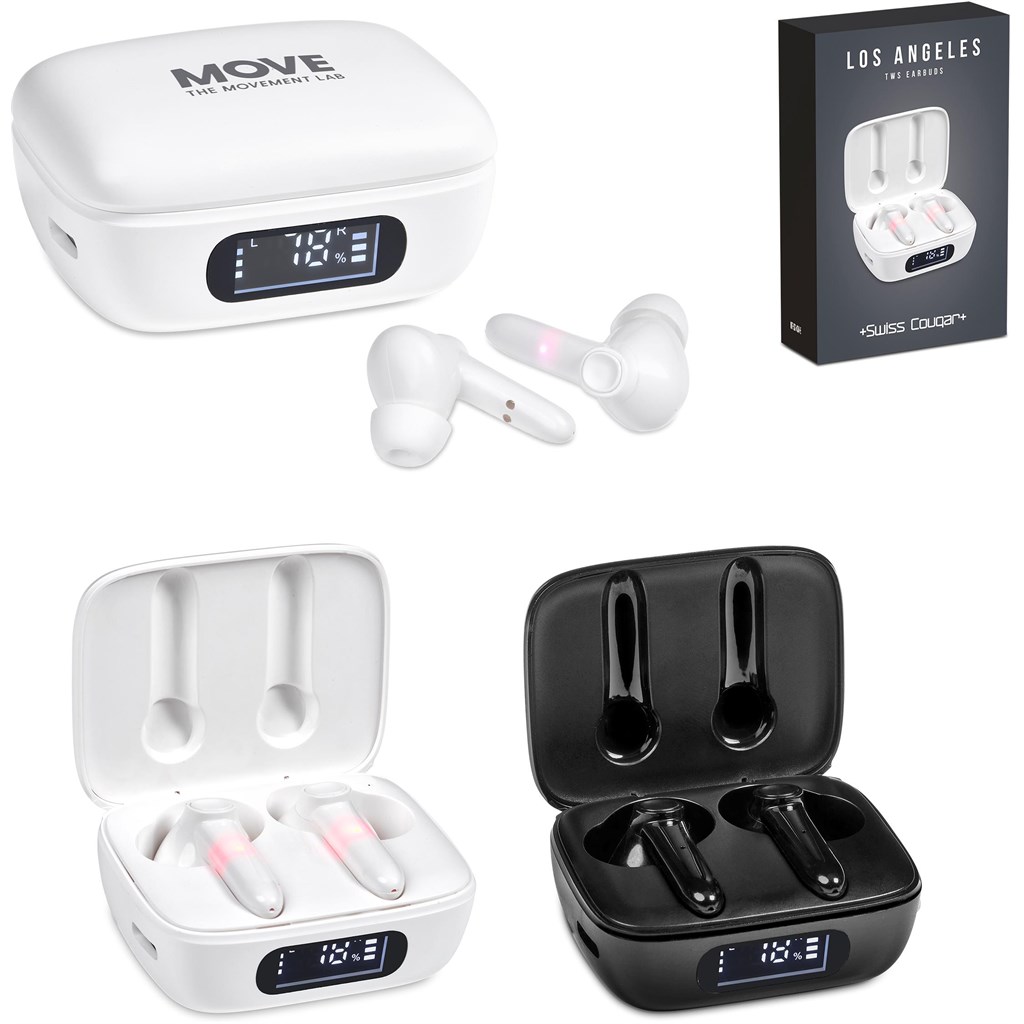 Swiss Cougar Los Angeles TWS Earbuds (BLACK)