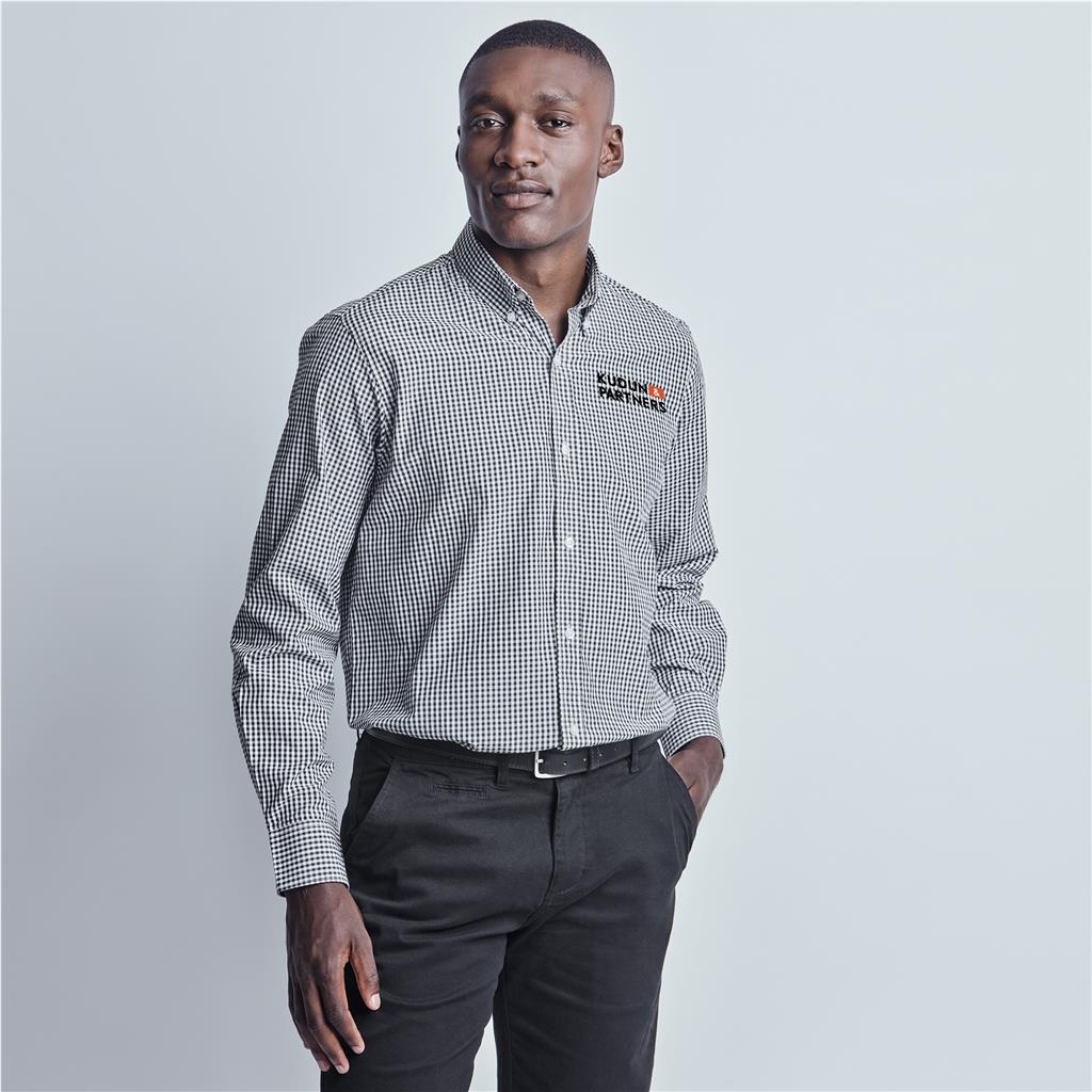 Mens Long Sleeve Ashford Shirt (BLACK, 2XL)