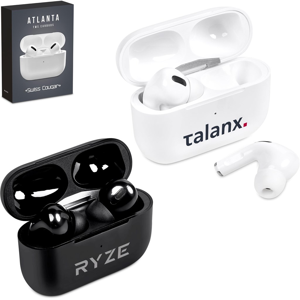 Swiss Cougar Atlanta TWS Earbuds (BLACK)