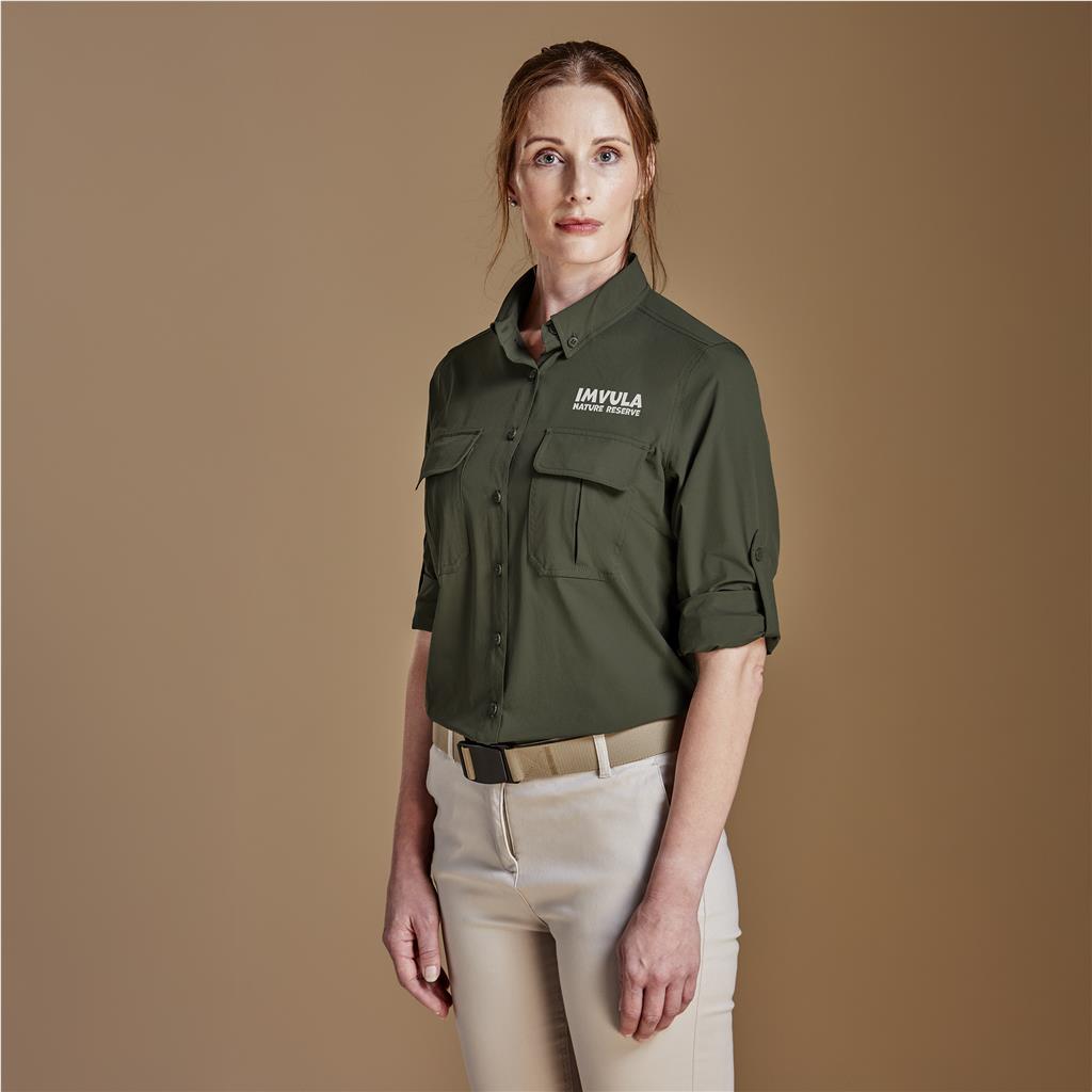 Ladies Long Sleeve Amatola Shirt (NAVY, 2XL)