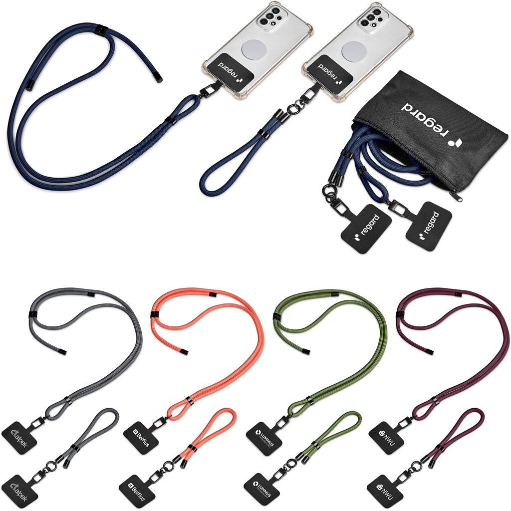 Altitude Fusion Crossbody & Wrist Phone Strap Set in Pouch (NAVY)