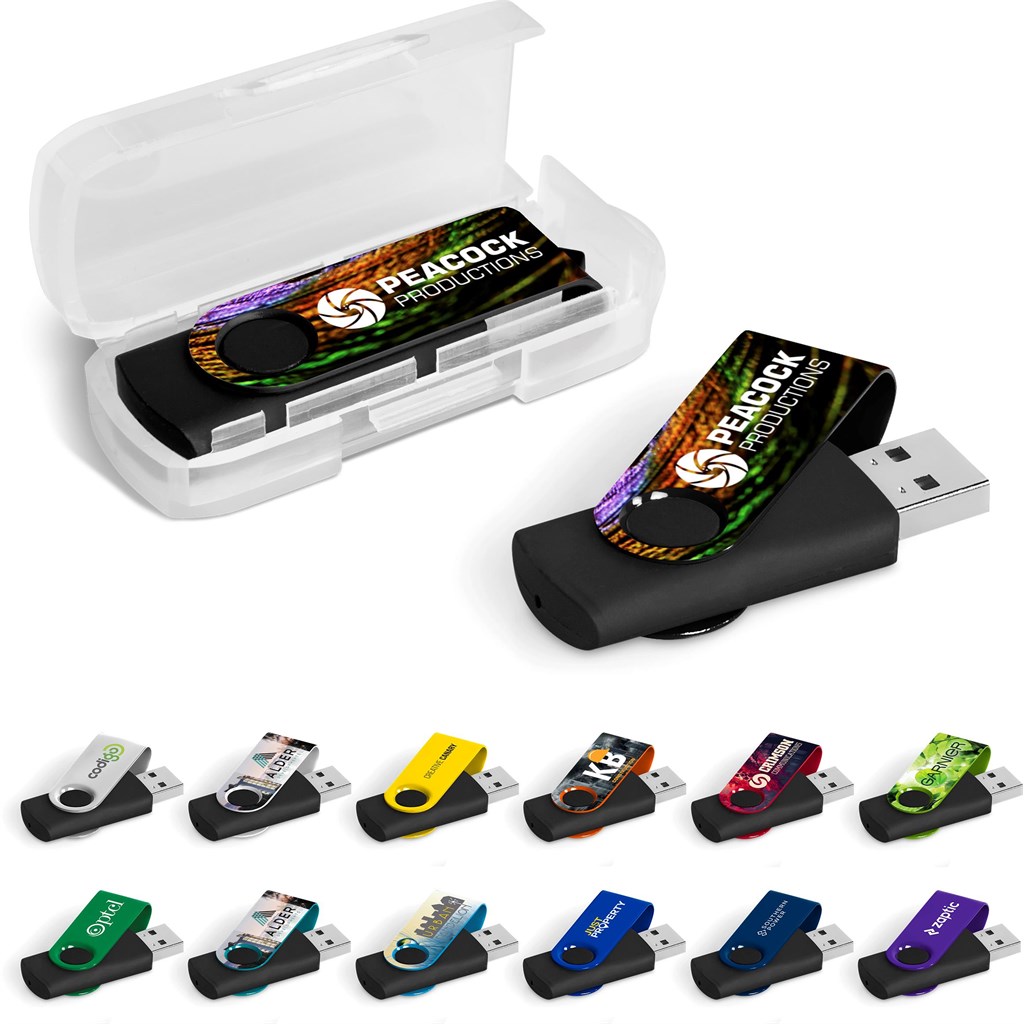 Axis Gyro Black Flash Drive - 32GB (YELLOW)