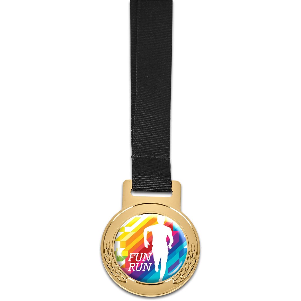 [MEDAL-8000] Altitude Achiever Medal With Black Petersham Lanyard
