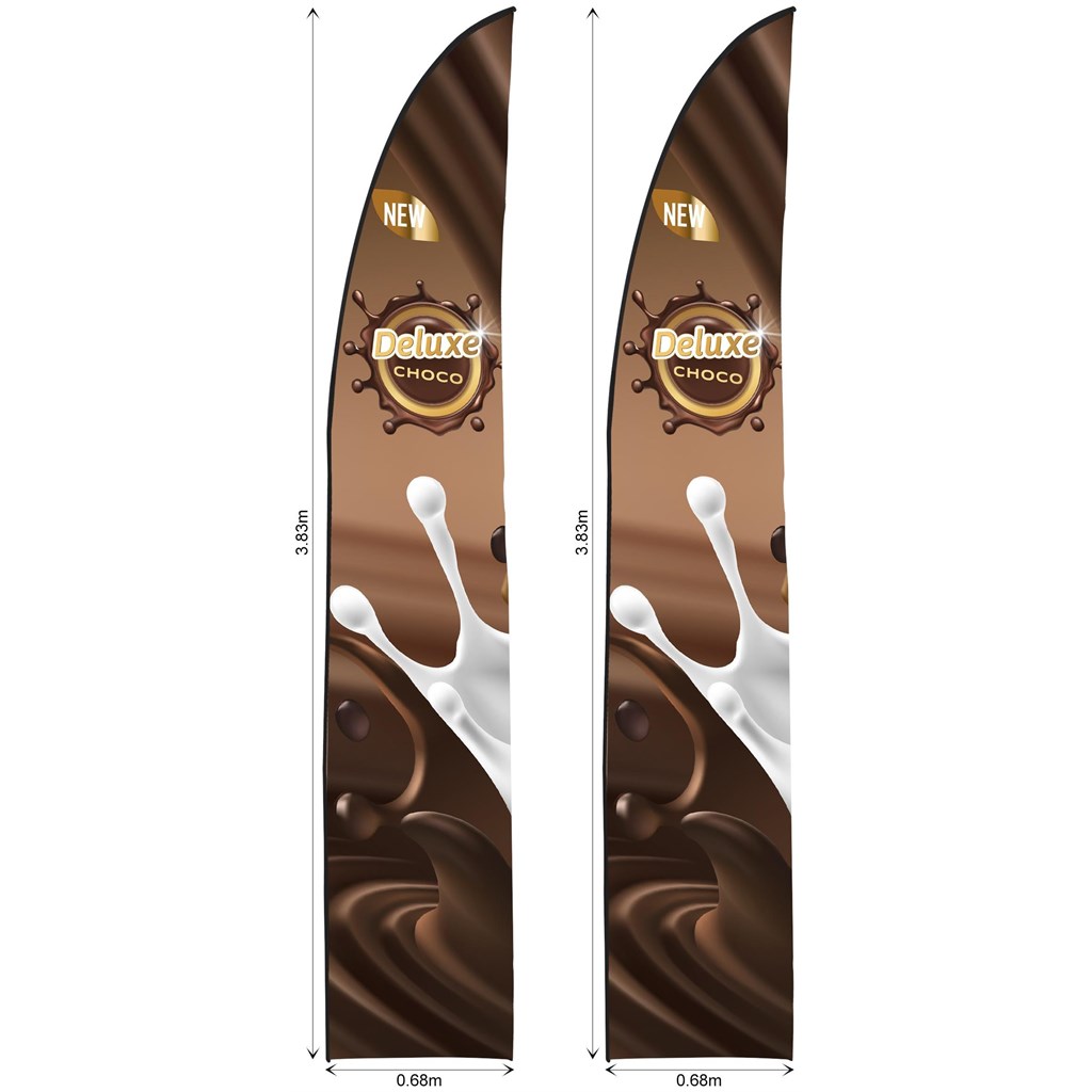 [SKIN-7023] Legend 3m Sublimated Arcfin Flying Banner Skin - Set Of 2 (Excludes Hardware)
