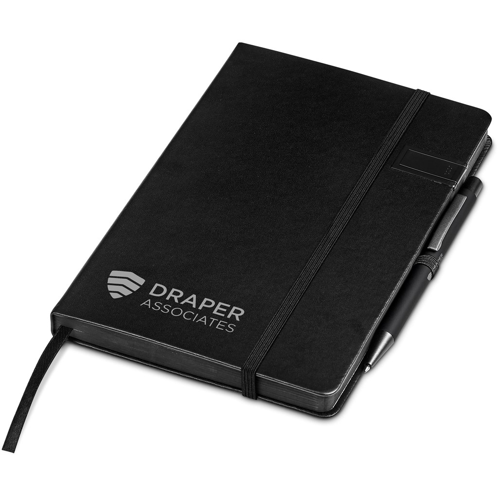 [GF-AL-1245-B] Altitude Billenium Flash Drive Notebook & Pen Set - 8GB