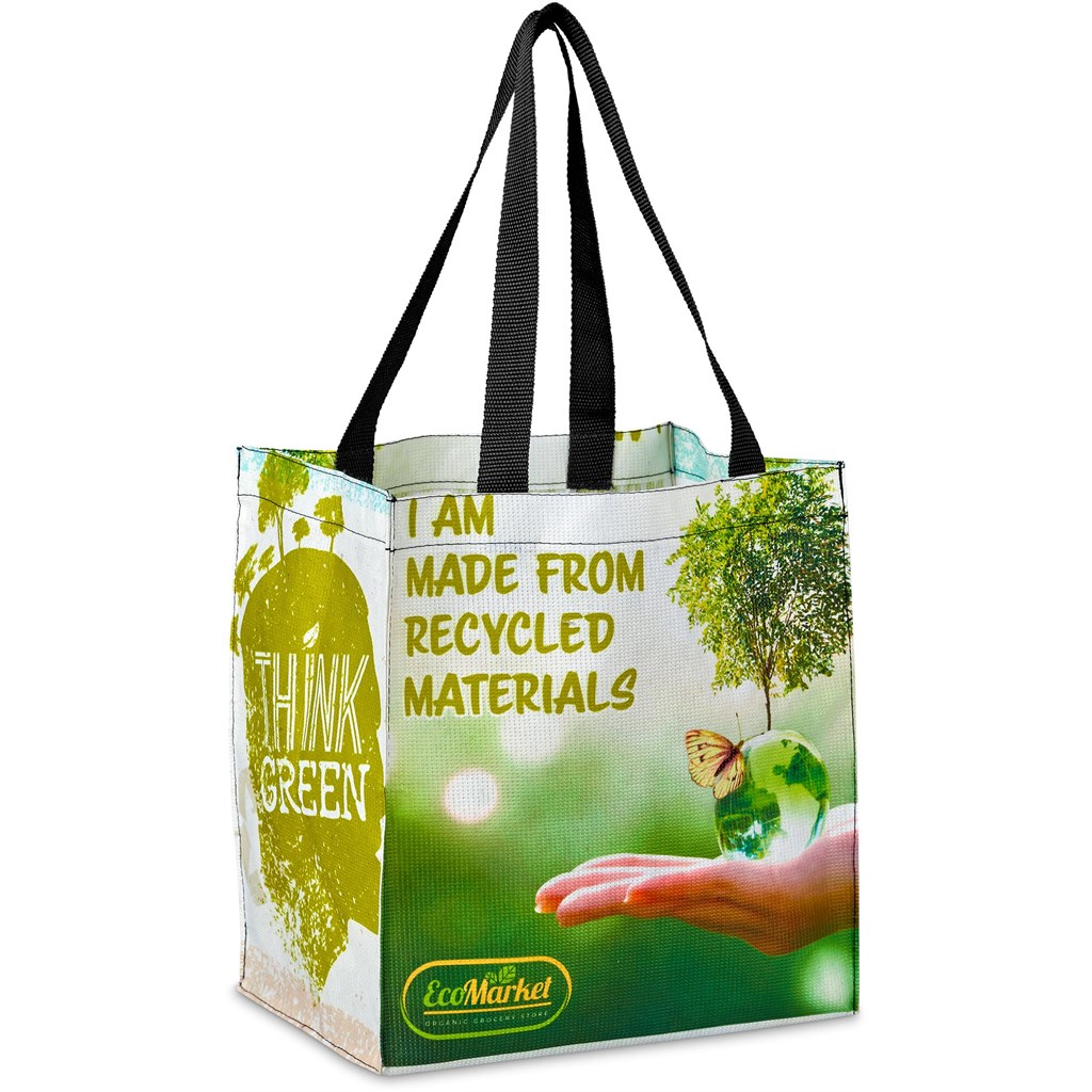 [BC-HP-67-G] Hoppla Gateway Recycled PET Stitch-Bond Shopper