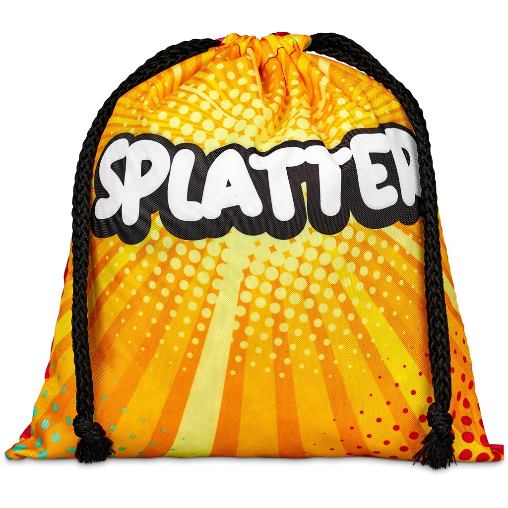 [BC-HP-87-G] Hoppla Indian Midi Polyester Drawstring Pouch