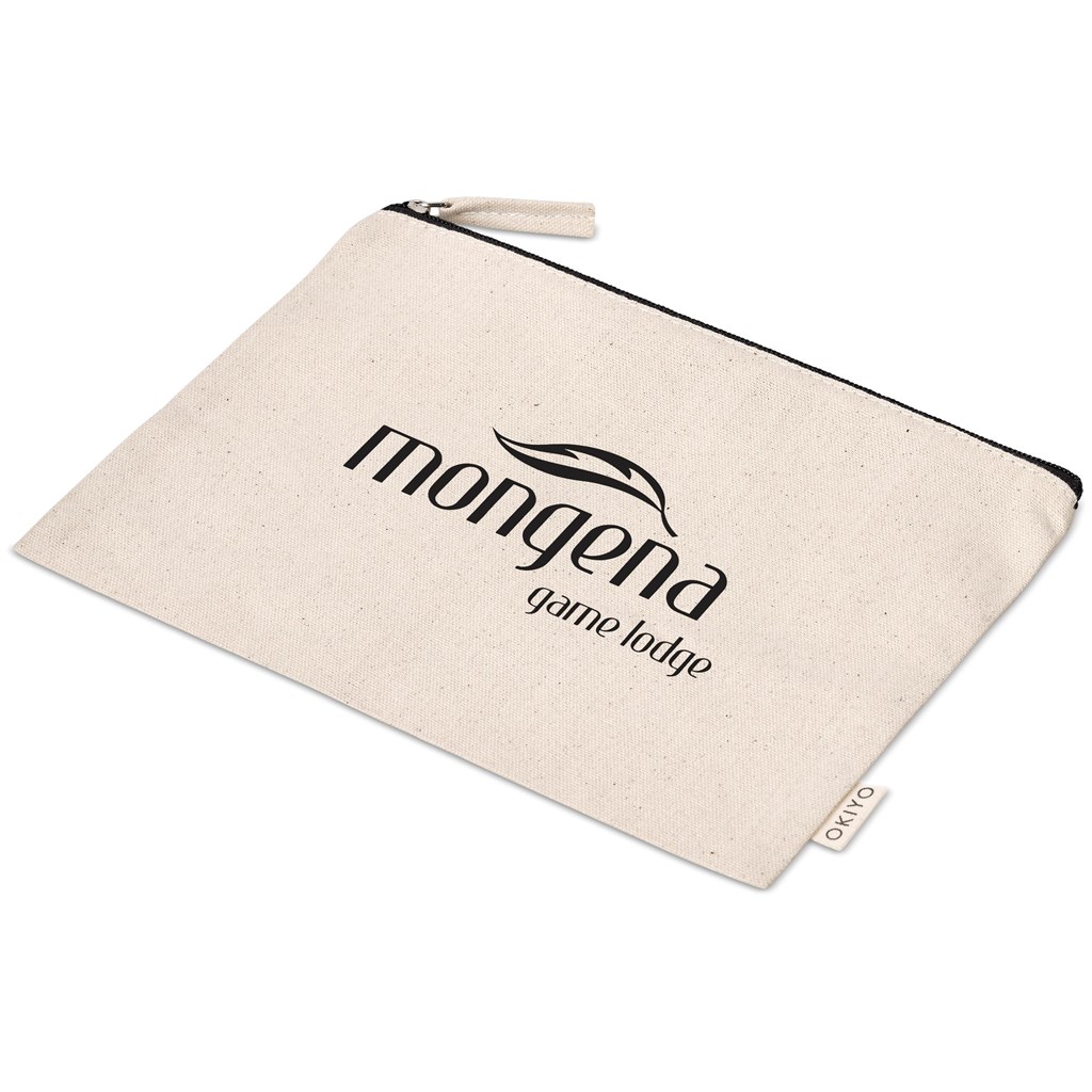 [BG-OK-398-B] Okiyo Midori Cotton A4 Document Pouch