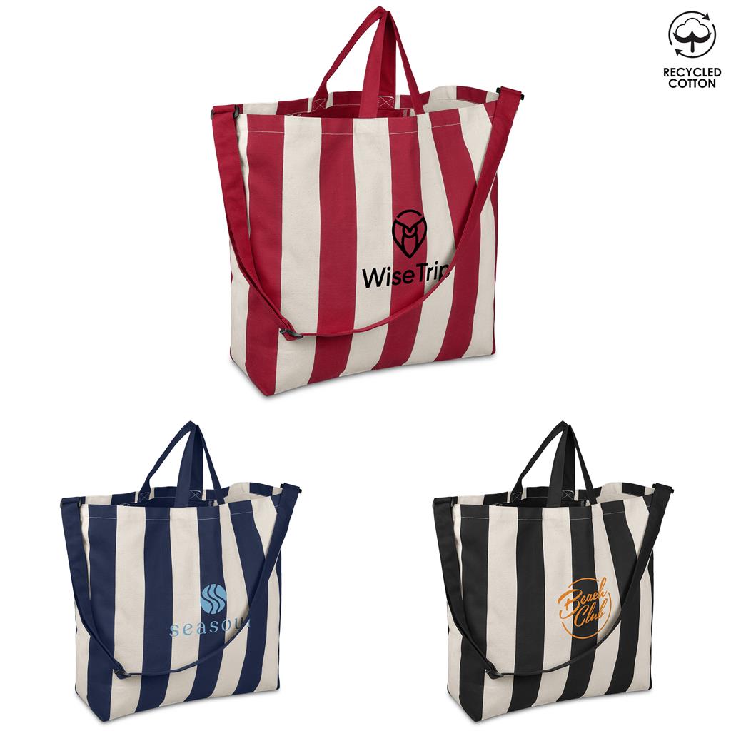 [BG-OK-536-B] Okiyo Natsuri Recycled Cotton Canvas Large Beach Bag