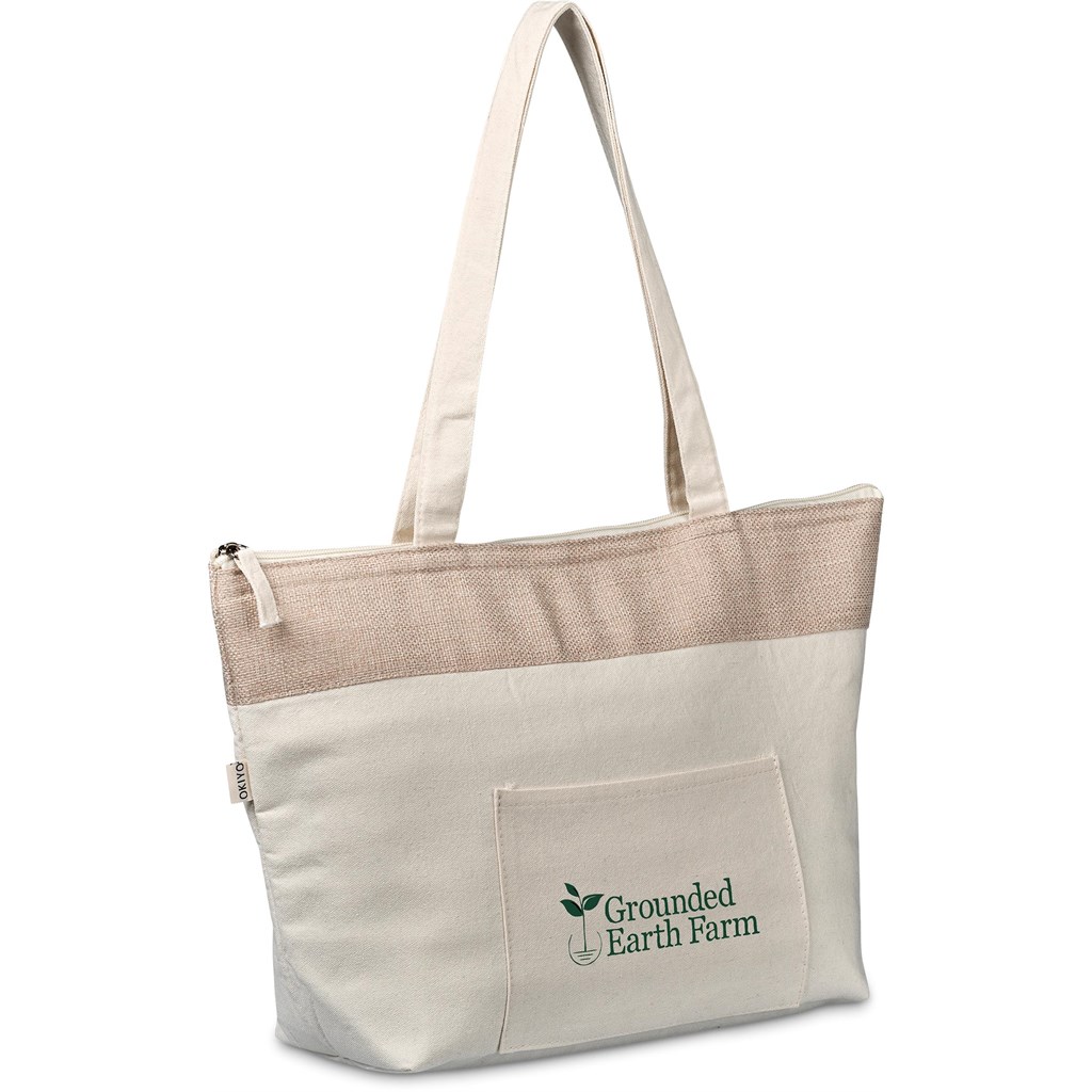 [CL-OK-111-B] Okiyo Arshi Cotton & Jute 12 Can Lunch Cooler